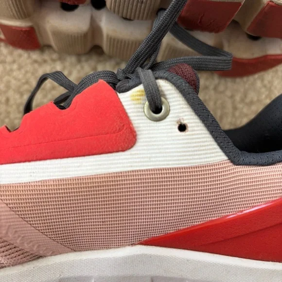 On Running Women's Cloudstratus Pink Red Running Shoes Size 8 - Picture 4 of 9